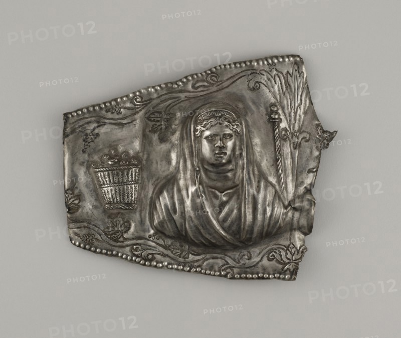 Fragment of an Applique; Rome, Lazio, Italy; 2nd century; Silver; 13.5 × 14.8 × 4 cm, 5 5,16 × 5 13,16 × 1 9,16 in