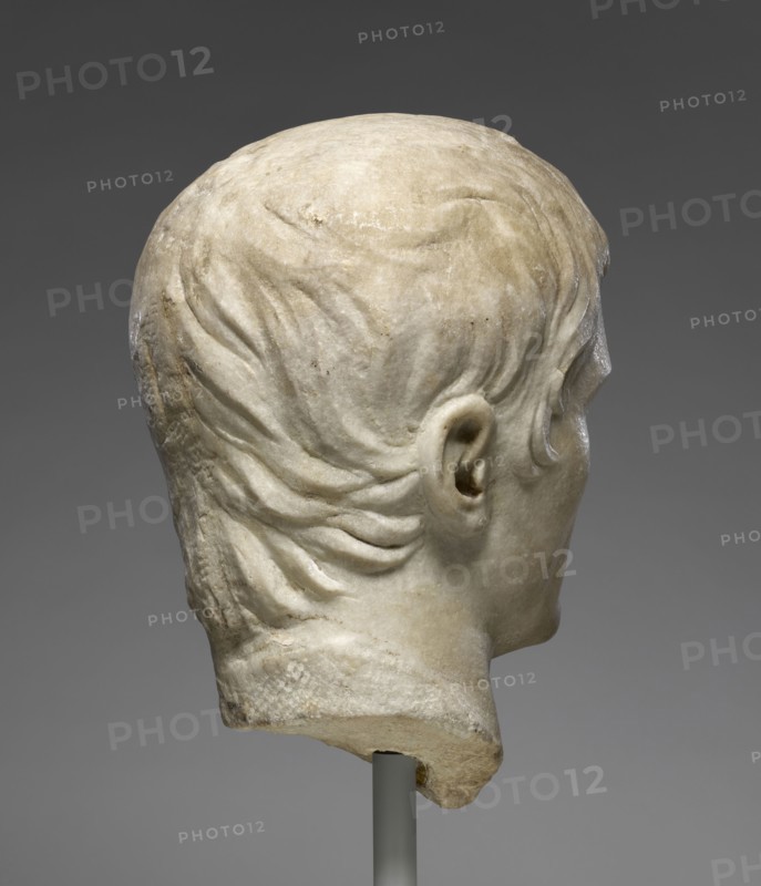 Portrait Head; Roman Empire; early 1st century; Marble; 31 cm, 12 3,16 in