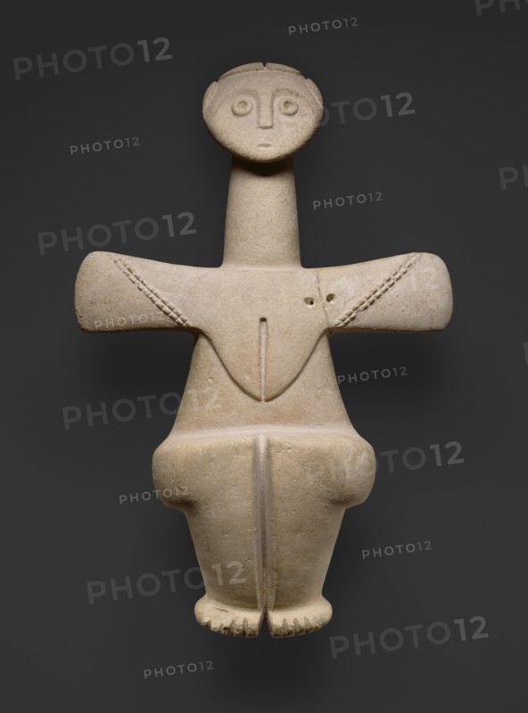 Fertility Goddess; Cyprus; 3000 - 2500 B.C; Limestone; 39.1 × 26 × 42.1 cm, 15 3,8 × 10 1,4 × 16 9,16 in