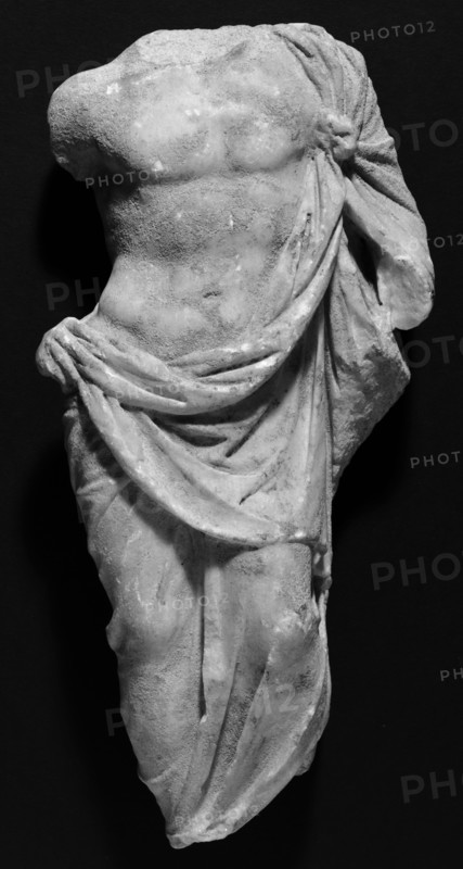Statuette of Asklepios; Athens, ?, Greece; early 1st century B.C; Marble; 37.5 × 18.5 × 9.1 cm, 14 3,4 × 7 5,16 × 3 9,16 in