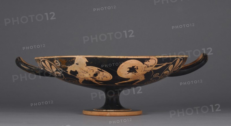 Attic Red-Figure Kylix Type B; Skythes, Greek, Attic, active about 520 - 490 BC, Athens, Greece; about 510 B.C; Terracotta