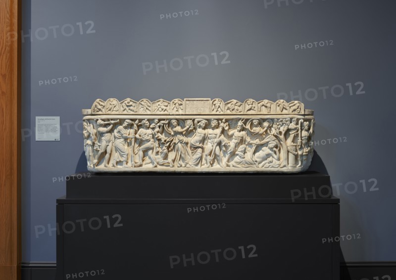 Sarcophagus with Scenes of Bacchus; Roman Empire; A.D. 210–220; Marble