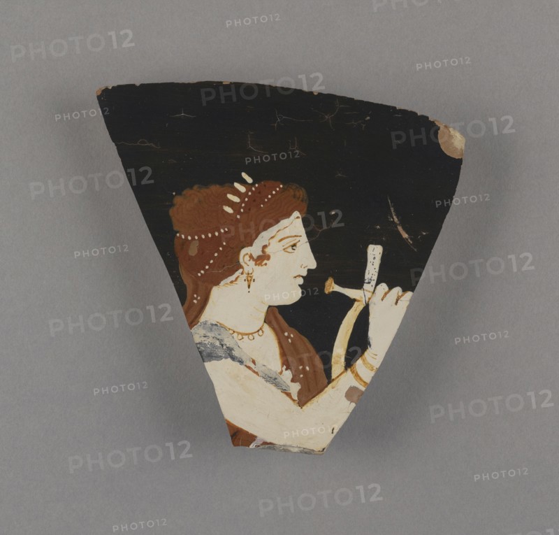 Fragment of a Bell Krater; Konnakis Painter, Greek, Gnathia, active about 375 - 350 B.C., Gnathia, South Italy; about 350 B.C