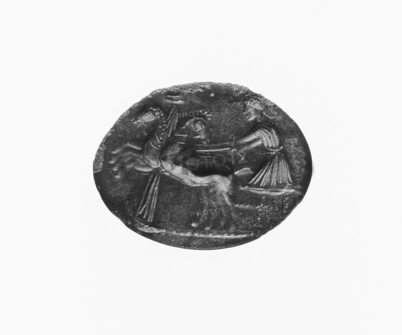 Ring; Greece; late 5th century B.C; Bronze; 2.3 × 1.8 cm, 15,16 × 11,16 in