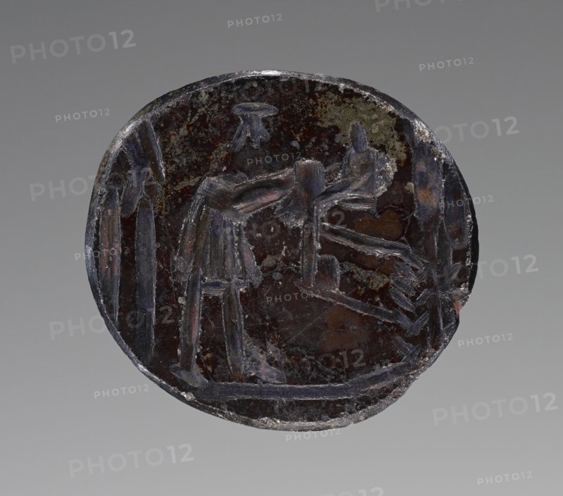 Engraved Gem; Roman Empire; 1st - 4th century; Jasper Ringstone; 1.5 x 1.4 cm, 5,8 x 9,16 in