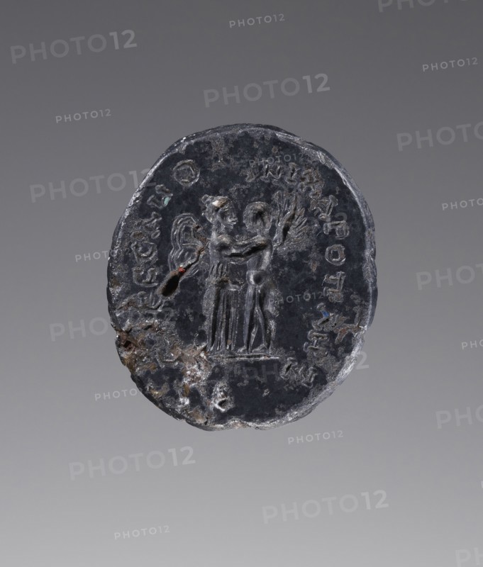 Engraved Gem; Roman Empire; 1st - 4th century; Green Jasper Ringstone; 1.6 x 1.4 cm, 5,8 x 9,16 in