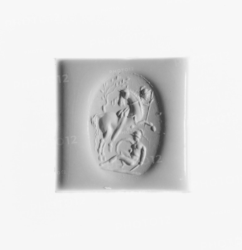 Engraved Gem; Roman Empire; 1st century A.D; Carnelian; 1.9 × 1.3 × 0.3 cm, 3,4 × 1,2 × 1,8 in
