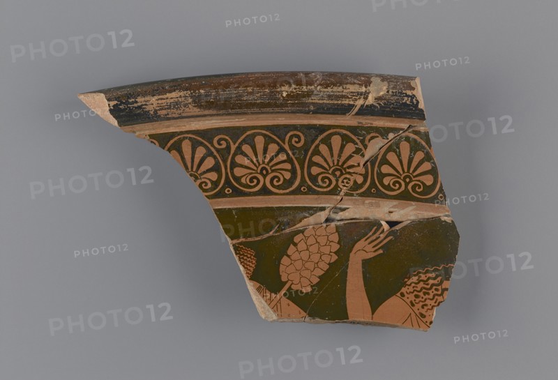 Attic Red-Figure Calyx Krater Fragment; Attributed to Berlin Painter, Greek, Attic, active about 500 - about 460 B.C., Athens