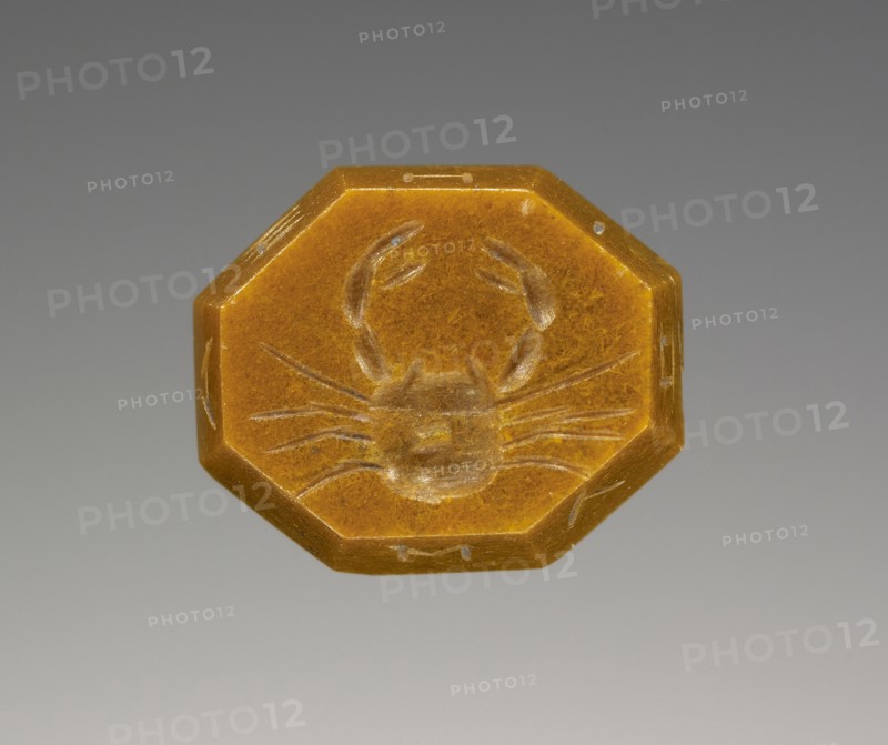 Engraved Gem; Afghanistan; 2nd - 4th century; Jasper, yellow; 0.9 x 1 x 0.4 cm, 5,16 x 3,8 x 1,8 in