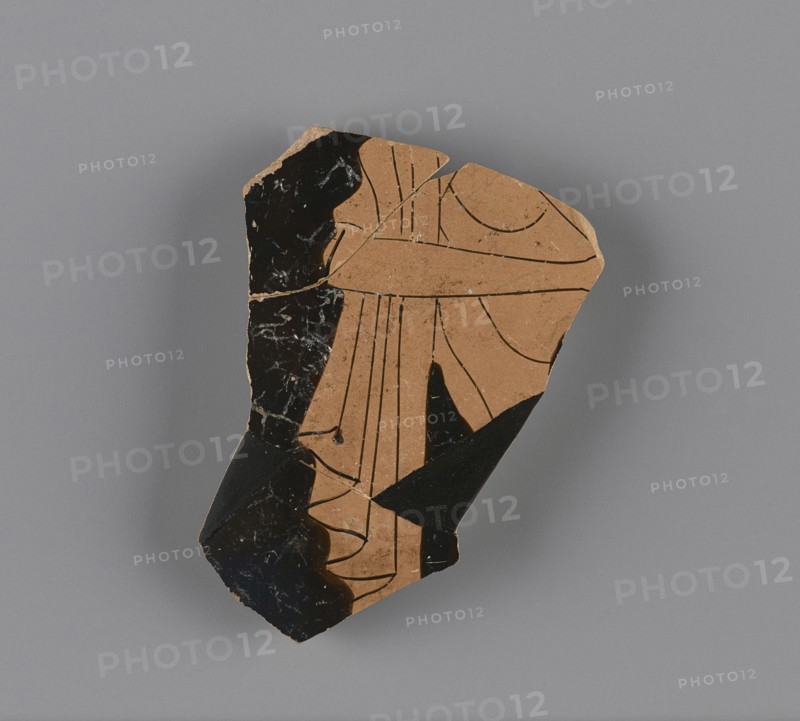 Attic Red-Figure Oinochoe Fragment; Attributed to the Manner of the Berlin Painter, Greek, Attic, active about 500 - about 460