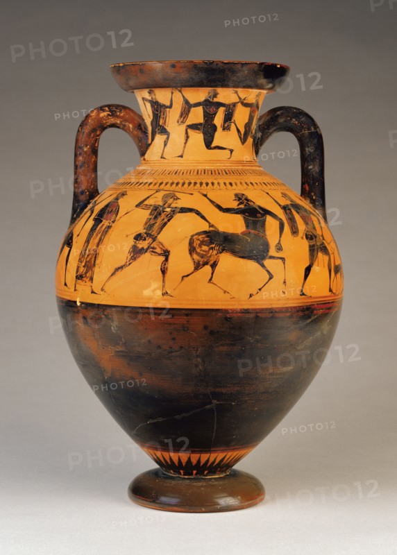 Black-Figure Neck Amphora; Attributed to Affecter, Greek, Attic, about 540 - 520 B.C., Affecter, Greek, Attic, about 540