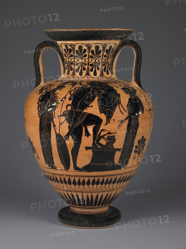 Attic Black-Figure Amphora; Attributed to Leagros Group, Greek, Attic, active 525 - 500 B.C., Athens, Greece; about 510 B.C