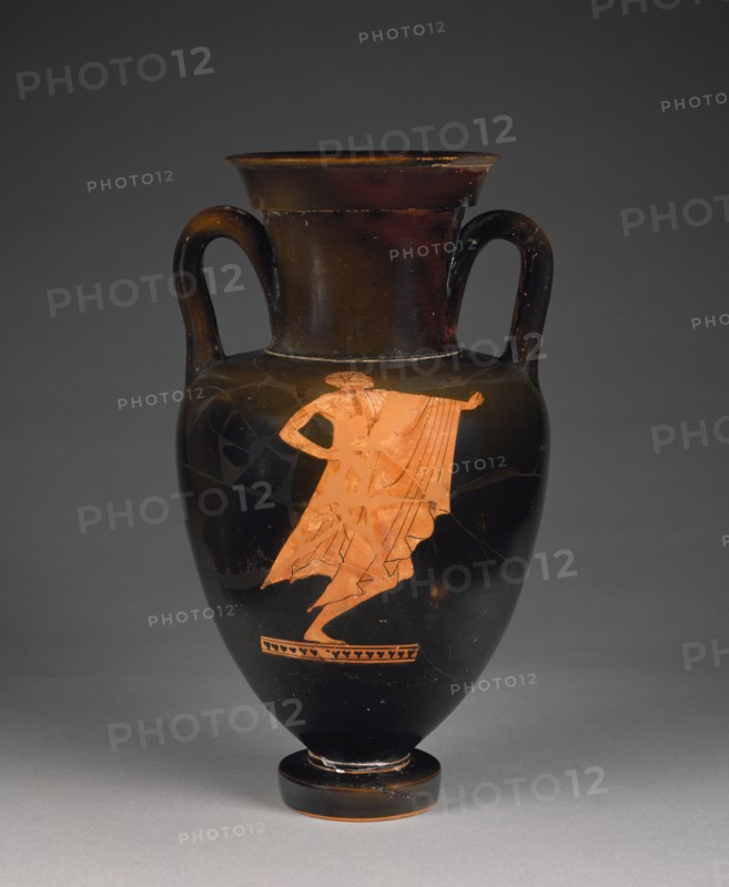 Storage Jar with a Youthful Dancer; Attributed to Berlin Painter, Greek, Attic, active about 500 - about 460 B.C., Athens
