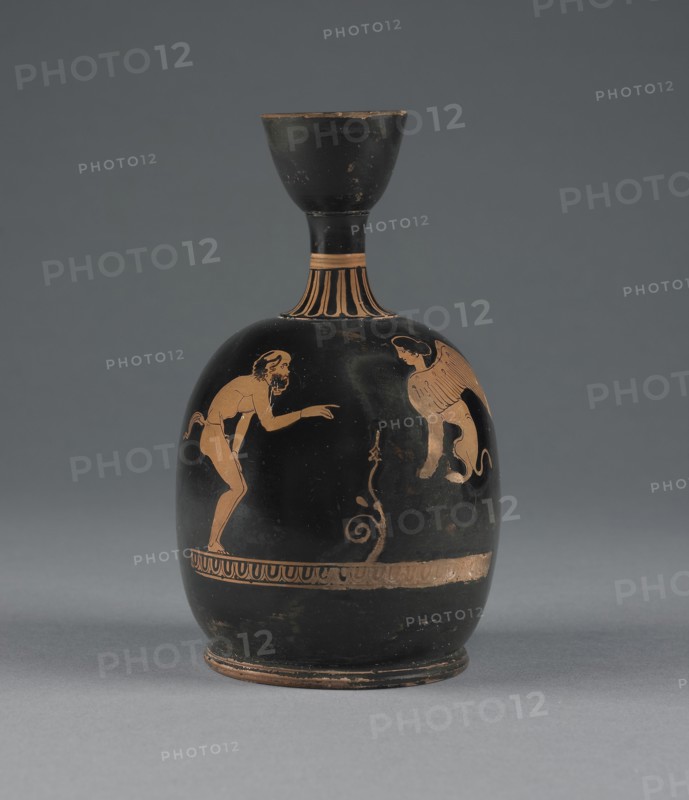Attic Red-Figure Squat Lekythos; Polion; Athens, Greece; about 425 - 420 B.C; Terracotta; 6.5 × 9.7 cm, 2 9,16 × 3 13,16 in