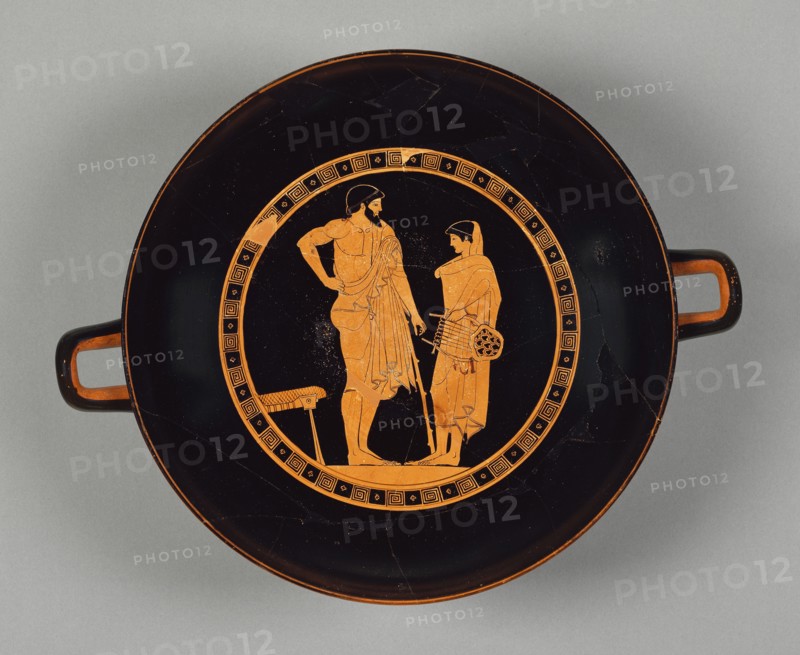 Wine Cup with a Boy Holding a Lyre; Douris, Greek, Attic, active 500 - 460 B.C., and Python, Greek, Attic, active about 500