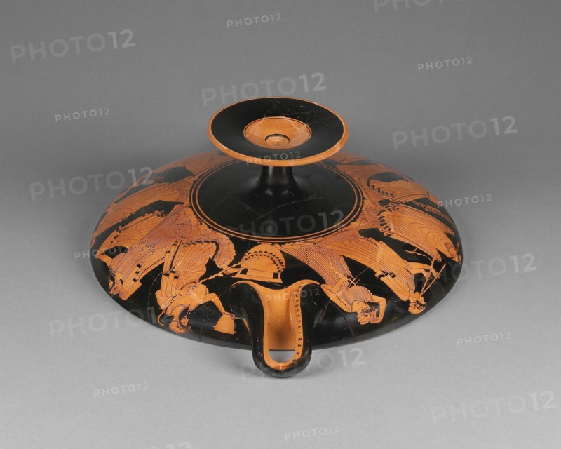 Wine Cup with Flirtation Scene; Briseis Painter, Greek, Attic, active 510 - 470 B.C., and Brygos, Greek, Attic