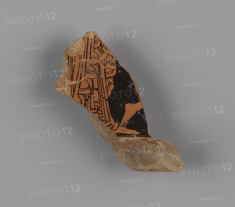 Red-Figure Volute Krater Fragment; Attributed to the Kleophrades Painter, Greek, Attic, active 505 - 475 B.C., Athens, Greece