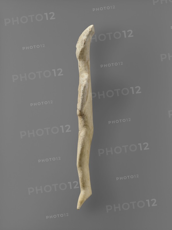 Female Figure with a Carved Mouth; Cycaldes, Greece; 2500–2400 B.C; Marble; 30.2 × 9.2 × 4 cm, 11 7,8 × 3 5,8 × 1 9,16 in
