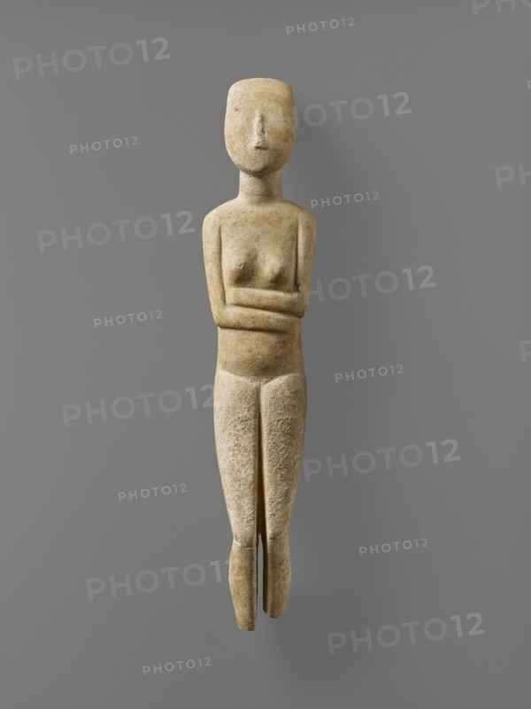 Female Figure with Missing Feet; Possibly the Kontoleon Master, Cycladic, active 2700 - 2600 B.C., Cyclades, Greece; 2700–2600