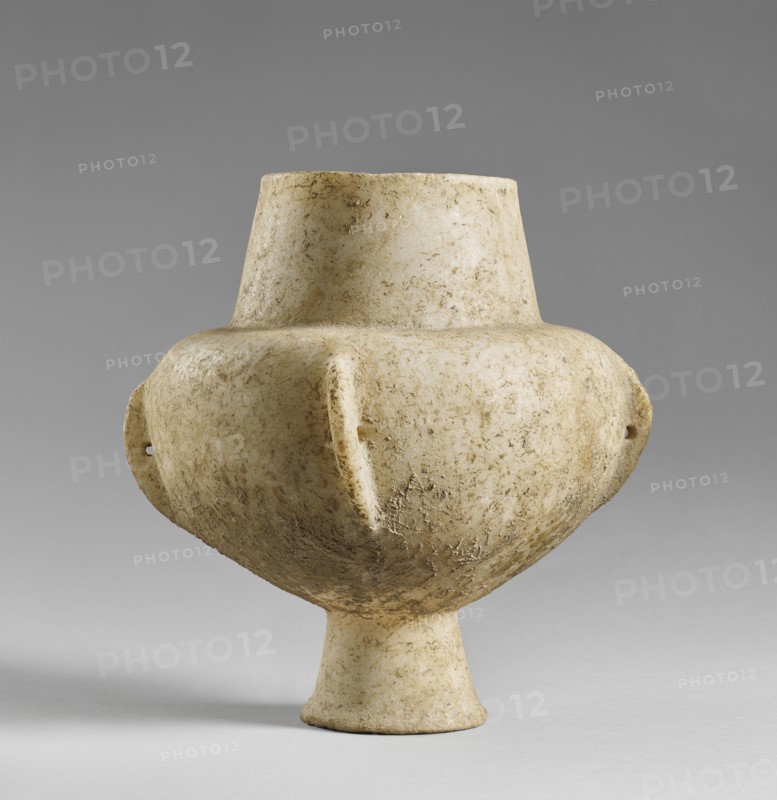Storage Jar with a Pedestal Foot; Attributed to Kandila Sculptor B, Cycladic, active about 3000 - 2800 B.C., Cyclades, Greece