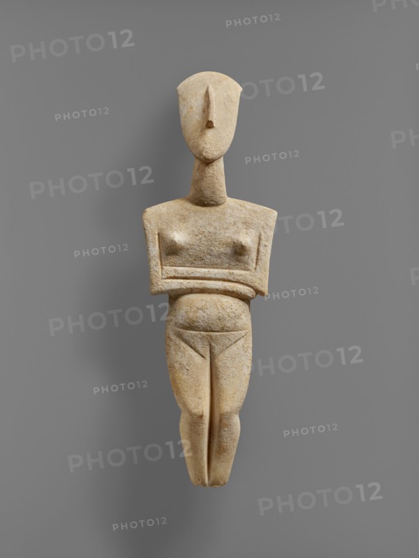 Pregnant Female Figure; Attributed to the Schuster Master, Cycladic, active about 2400 B.C., Cyclades, Greece; about 2400 B.C