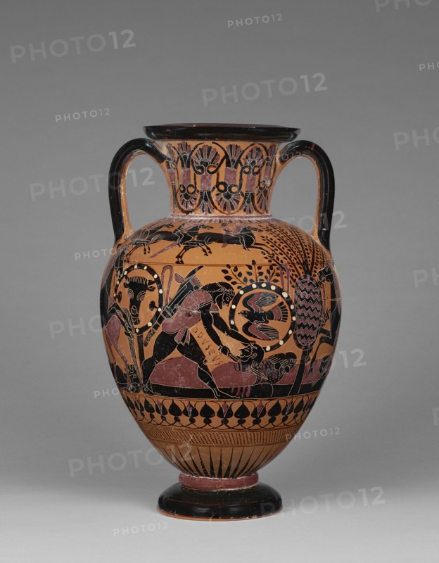 Storage Jar with Diomedes and Odysseus; Attributed to the Inscription Painter, Greek, active 570 - 530 B.C., Rhegion, South
