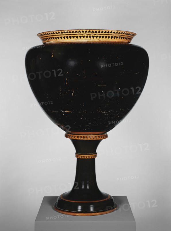 Vessel with Battle Scenes and Ships; Circle of the Antimenes Painter, Greek, Attic, active 530 - 510 B.C., Athens, Greece