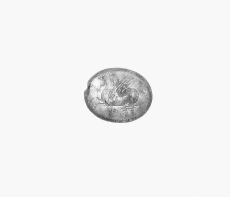 Engraved Gem; Roman Empire; 1st century; Amethyst; 1.3 × 1.1 × 0.3 cm, 1,2 × 7,16 × 1,8 in