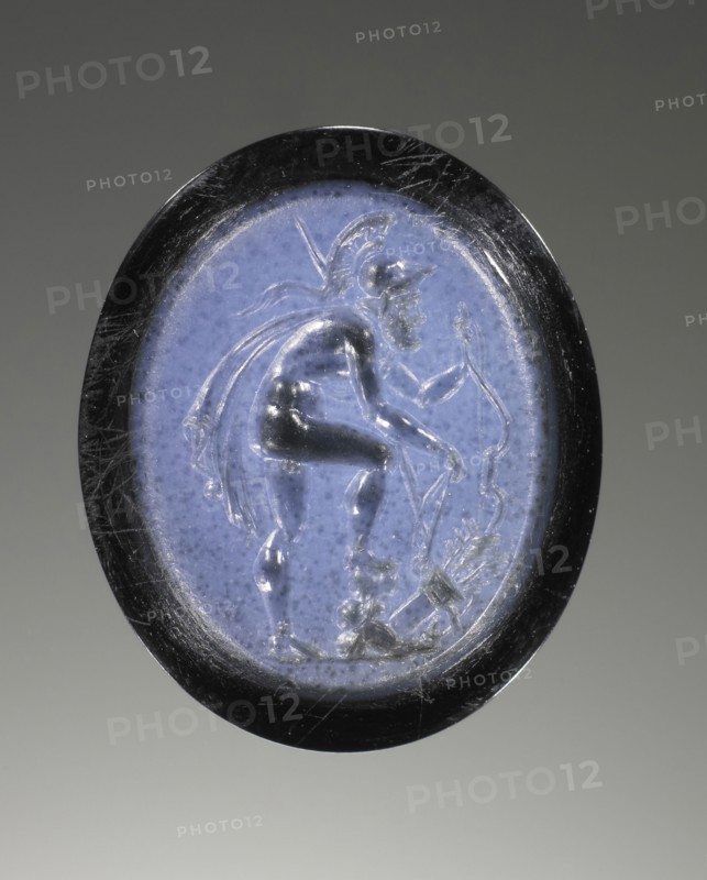 Engraved Gem; Italy; 1st - 2nd century; Sardonyx; 1.5 x 0.4 x 1.8 cm, 9,16 x 3,16 x 11,16 in
