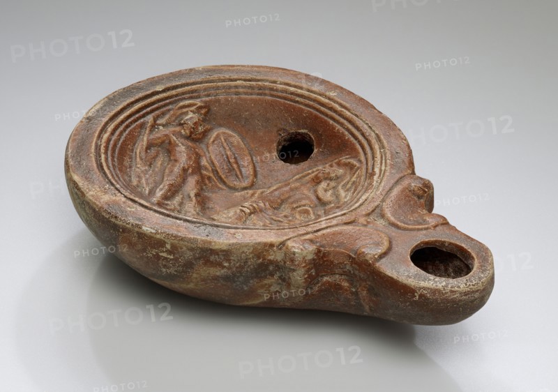 Lamp, Anatolia; 1st - 4th century; Terracotta; 3 x 8 x 11.2 cm, 1 3,16 x 3 1,8 x 4 7,16 in