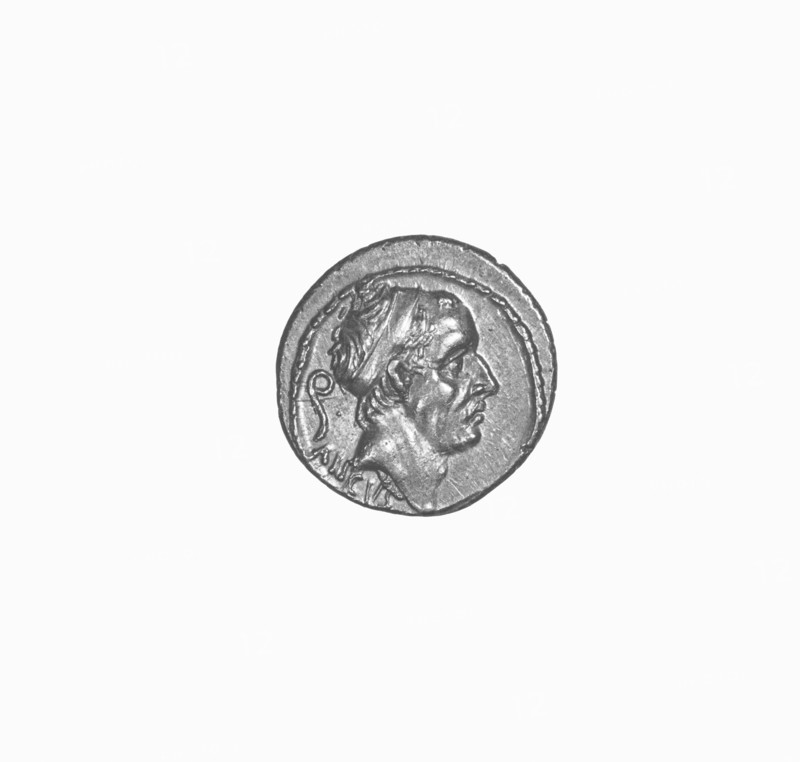 Denarius; Rome, Lazio Italy; 1st century B.C; Silver; 0.004 kg, 0.0088 lb