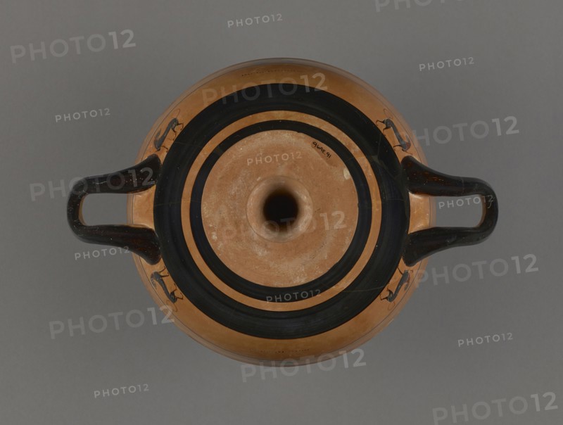 Black-Figure Lip Cup; Attributed to the Workshop of the Phrynos Painter, Greek, Attic, active 560 - 540 B.C., Athens, Greece