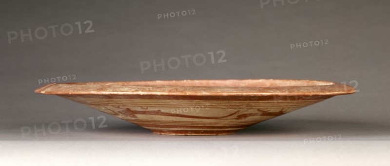 Plate with Birds; Attributed to the Heron Class, Etruscan, active 680 - 660 B.C., Caere, Etruria; 680 - 670 B.C; Terracotta