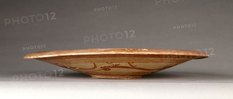 Plate with Birds; Attributed to the Heron Class, Etruscan, active 680 - 660 B.C., Caere, Etruria; 680 - 670 B.C; Terracotta