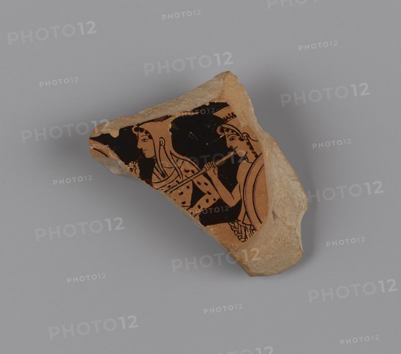 Red-Figure Volute Krater Fragment; Attributed to the Kleophrades Painter, Greek, Attic, active 505 - 475 B.C., Athens, Greece
