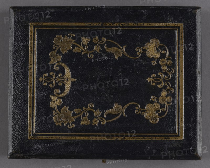 Seth Eastman at Dighton Rock; Horatio B. King, American, 1820 - 1889, July 7, 1853; Daguerreotype