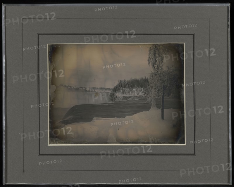 Winter scene at Niagara Falls; Platt D. Babbitt, American, 1823 - 1879, about 1853; Daguerreotype