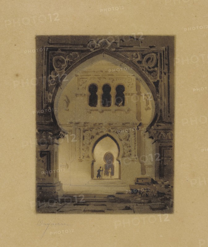 Dessin-Fumée - Fantaisie; Louis-Jacques-Mandé Daguerre, French, 1787 - 1851, about 1827; Dessin-fumée of graphite and vaporized