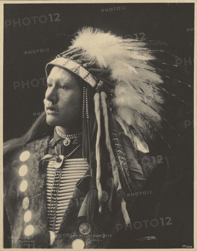 John Hollow Horn Bear, Sioux; Adolph F. Muhr, American, died 1913, Frank A. Rinehart, American, 1861 - 1928, 1898; Platinum