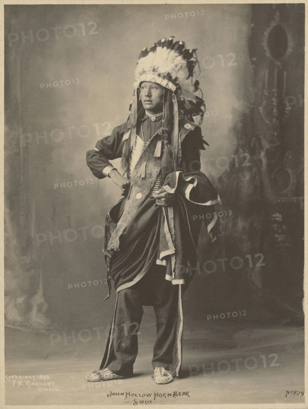 John Hollow Horn Bear, Sioux; Adolph F. Muhr, American, died 1913, Frank A. Rinehart, American, 1861 - 1928, 1898; Platinum