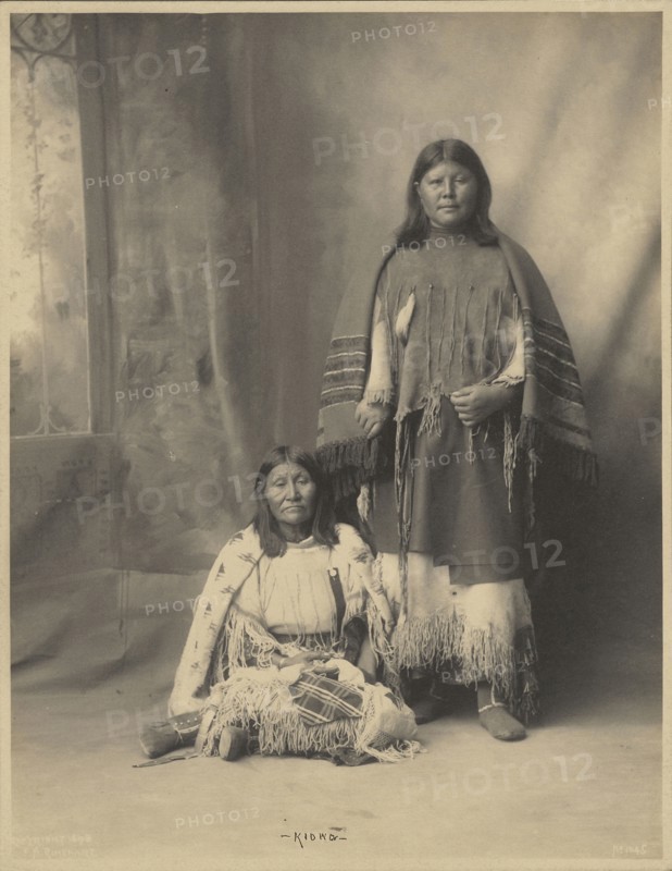 Kiowa Two Women; Adolph F. Muhr, American, died 1913, Frank A. Rinehart, American, 1861 - 1928, 1898; Platinum print
