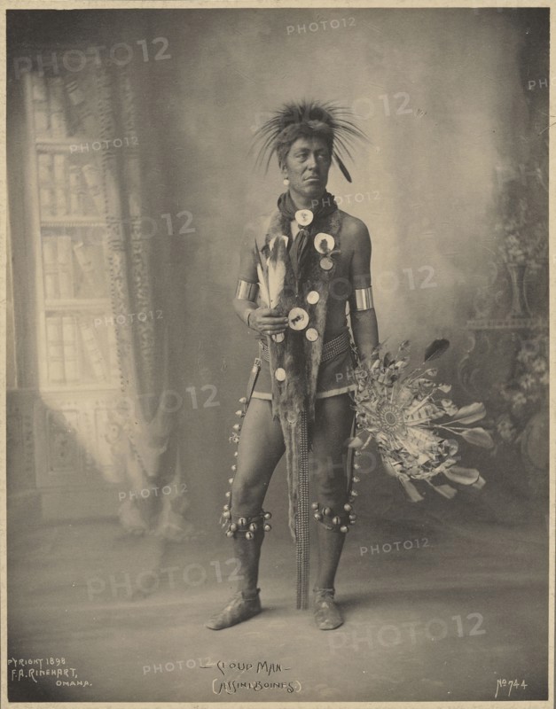 Cloud Man, Assiniboines; Adolph F. Muhr, American, died 1913, Frank A. Rinehart, American, 1861 - 1928, 1898; Platinum print
