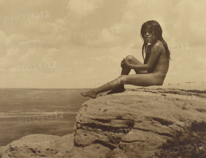 Native American Girl; Frederick I. Monsen, American, 1865 - 1929, 1894 - 1906; Gelatin silver print; 33 x 42.9 cm
