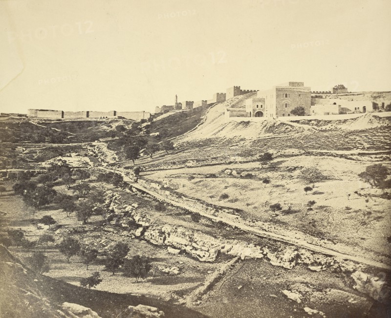 The Valley of the Son of Hinnom; James Robertson, English, 1813 - 1888, Felice Beato, 1832 - 1909