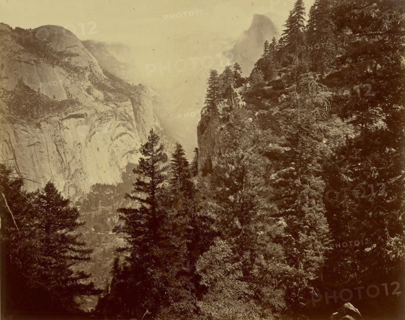 Tenaya Canyon. Valley of the Yosemite, no. 35, Eadweard J. Muybridge, American, born England, 1830 - 1904, Yosemite