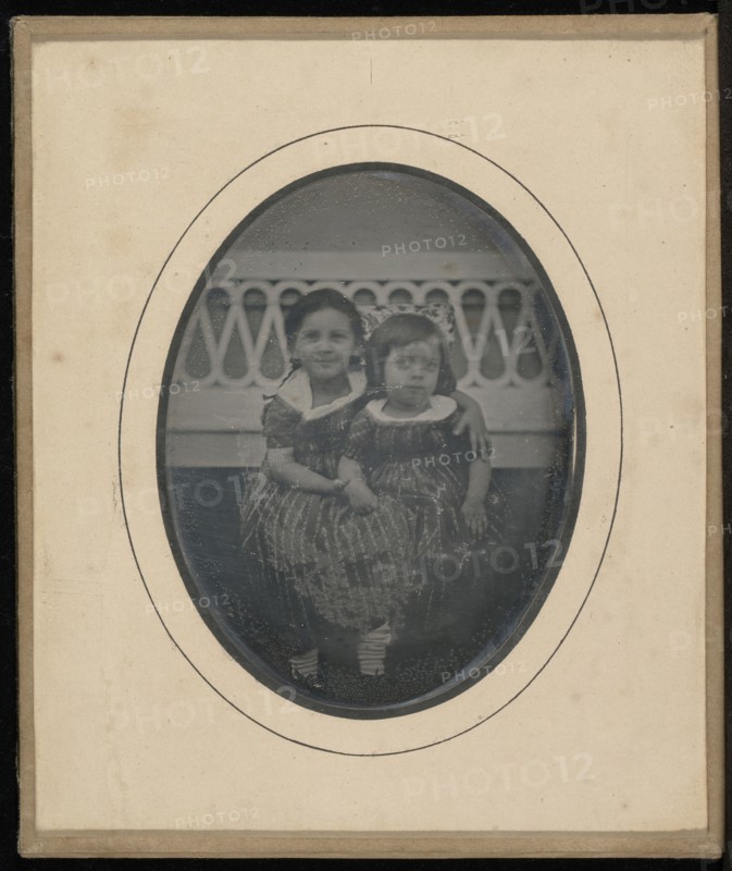 Portrait of the children of Sophie Eynard-Eynard; Jean-Gabriel Eynard, Swiss, 1775 - 1863, about 1850; Daguerreotype