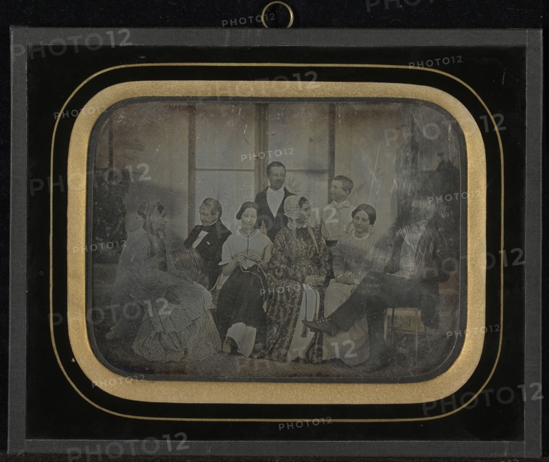 Portrait of the Eynard-Lullin family; Jean-Gabriel Eynard, Swiss, 1775 - 1863, July 1850; Daguerreotype