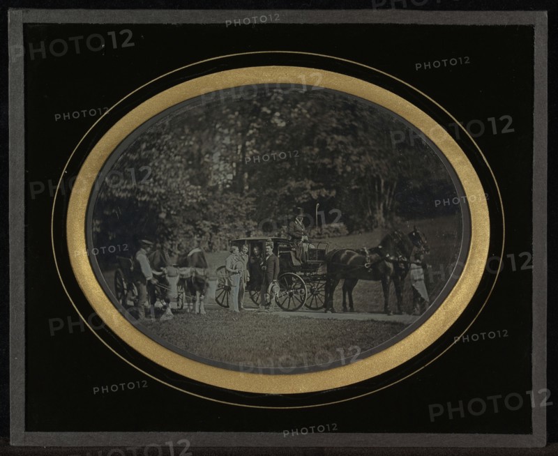 Roadside Scene; Jean-Gabriel Eynard, Swiss, 1775 - 1863, about 1856; Daguerreotype