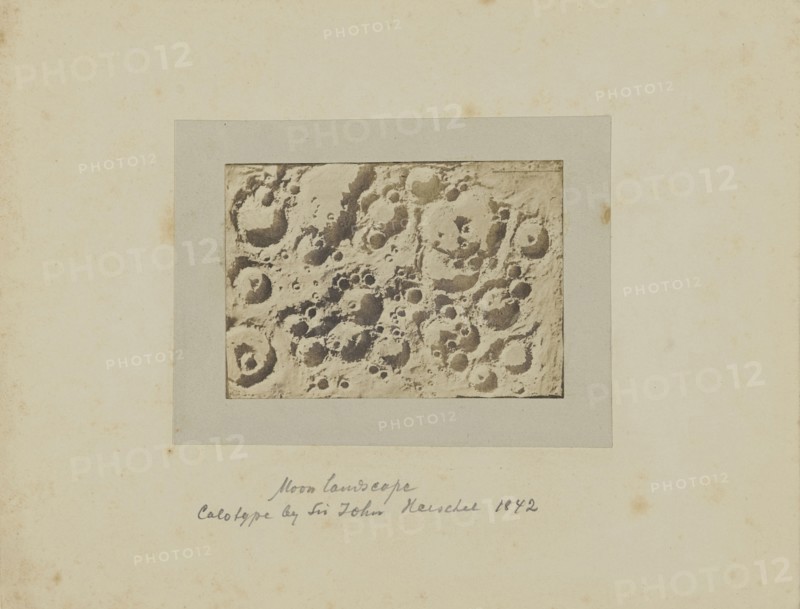 Moon Landscape; late 1850s; Salted paper print from a Collodion negative; 7 × 10 cm, 2 3,4 × 3 15,16 in