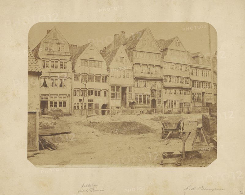 European town; Waldemar Fuchs, German, active Italy 1890s, late 19th century; Albumen silver print